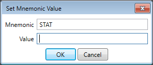 Enter he desired value for STAT mnemonic